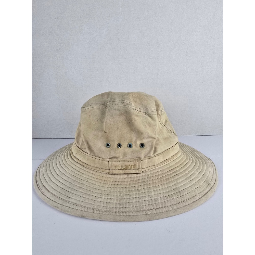 Filson Packer Hat Mens Large Tan 60030 Cotton Wide Brim Outdoor Gorpcore USA